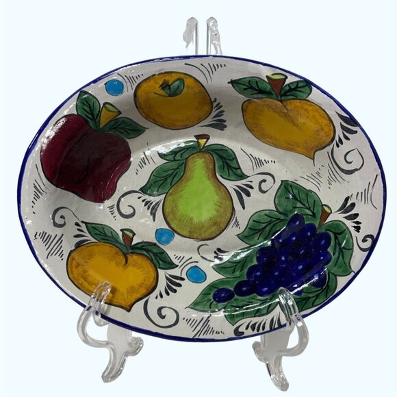 Talavera Lead free  Fruit Bowl of Clay  by R. Venegas Mexico - Picture 1 of 5